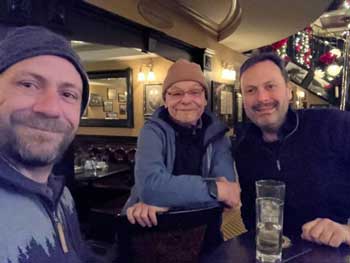 Steve Wallis with his uncle and cousin
